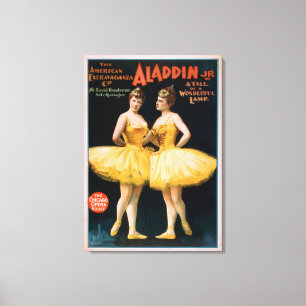 Aladdin Jr. Tale of a Wonderful Lamp Theater Canvas Afdruk