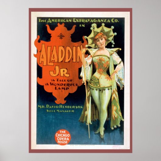 Aladdin Jr  Theater Poster (Voorkant)