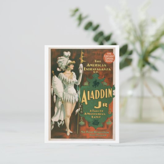 "Aladdin Jr"  theaterBriefkaart Briefkaart (Staand voorkant)