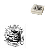 Aladdin Lamp Custom Ex Libris, Boek Rubberstempel (Gestempeld)