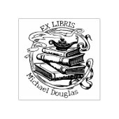 Aladdin Lamp Custom Ex Libris, Boek Rubberstempel (Afrduk)