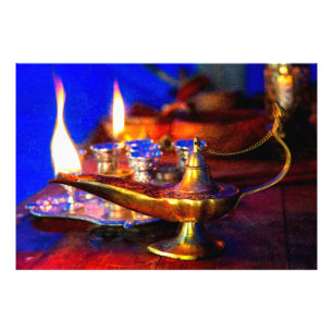 Aladdin Lamp Foto Afdruk