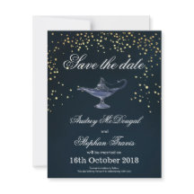 ALADDIN SAVE THE DATE KAART