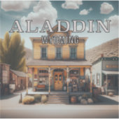 Aladdin Wyoming 3 inch Vinyl Sticker (Voorkant)