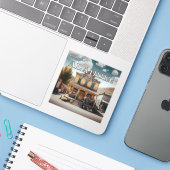 Aladdin Wyoming 3 inch Vinyl Sticker (Laptop met iPhone)