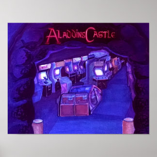 Aladdin's Castle (blacklite actief) Poster