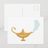 Aladdin's lamp briefkaart (Voorkant / Achterkant)