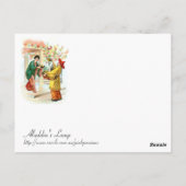 Aladdin's lamp briefkaart (Achterkant)