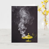 Aladdin's Lamp Greeting Card Kaart (Gele Bloem)