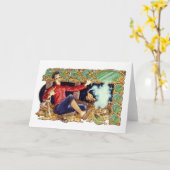 Aladdin's Lamp Greeting Card Kaart (Gele Bloem)