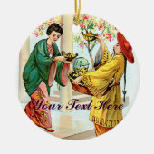 Aladdin's lamp keramisch ornament (Voorkant)