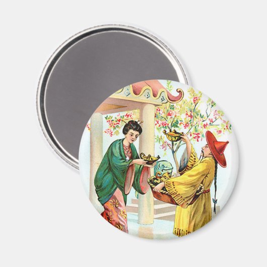 Aladdin's lamp magneet (Voorkant / Achterkant)