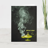 Aladdin's Lamp Verjaardag Kaart (Voorkant)