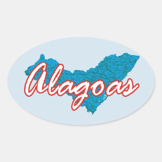 Alagoas Ovale Sticker (Voorkant)