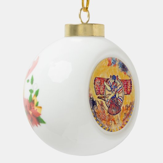 Alaha Ashur Ceramic Ball Ornament (Links)