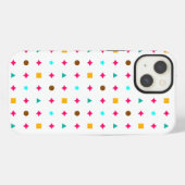 Alaia Multicolor Shapes Pattern iPhone Hoesje (Achterkant horizontaal)