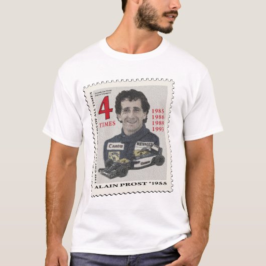 Alain Prost Stamp T-shirt (Voorkant)