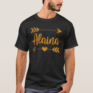 ALAINA Gepersonaliseerde Naam Grappige Verjaardag  T-shirt