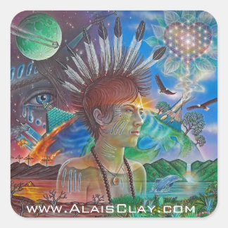 Alais Clay - Einde van een Era-sticker Vierkante Sticker