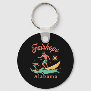 Alama Fairhope Surfer Al Surfen Strand Vakantie Sleutelhanger