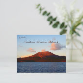 Alamagan Island Noordelijke Marianen bij zonsonder Briefkaart (Staand voorkant)