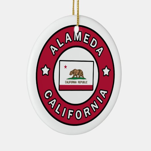 Alameda California Keramisch Ornament (Rechts)
