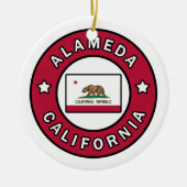 Alameda California Keramisch Ornament (Voorkant)