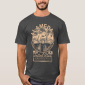 ALAMEDA CALIFORNIA - NAVY MILITAIRE CRUISER T-SHIRT (Voorkant)