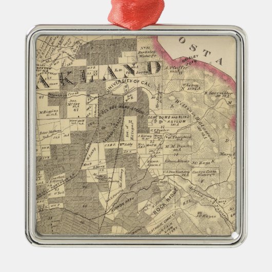 Alameda Co 1 Metalen Ornament (Voorkant)
