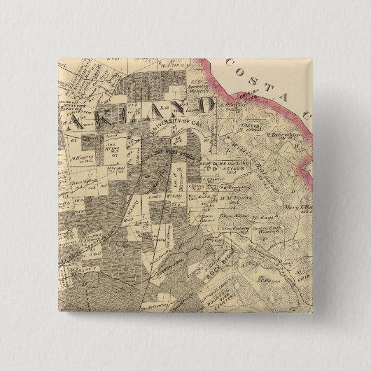 Alameda Co 1 Vierkante Button 5,1 Cm (Voorkant)