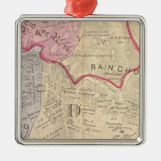 Alameda Co 3 Metalen Ornament (Voorkant)