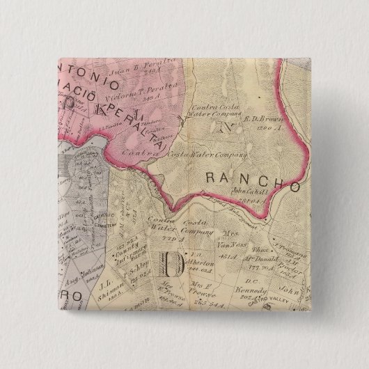 Alameda Co 3 Vierkante Button 5,1 Cm (Voorkant)