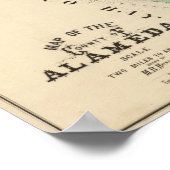 Alameda County map Poster (Hoek)