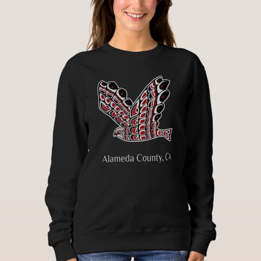 Alameda County Roodstaartbuizerd Inheemse Amerikaa Trui (Voorkant)