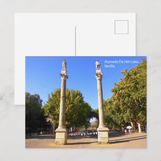 Alameda De Hércules - Sevilla Briefkaart (Voorkant / Achterkant)