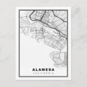 Alameda Map Briefkaart (Voorkant)