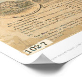 Alameda. Panoramische kaart (0540A) Poster (Hoek)