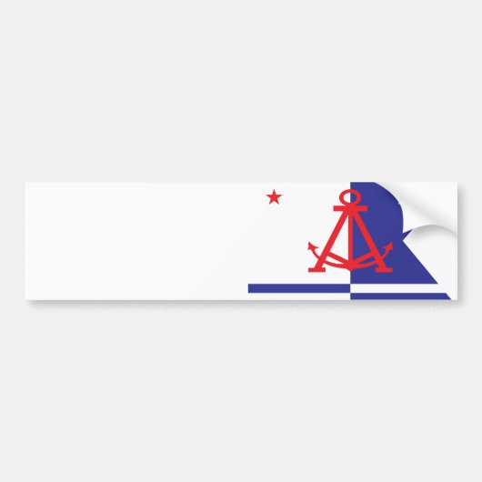 Alameda vlag bumpersticker (Voorkant)