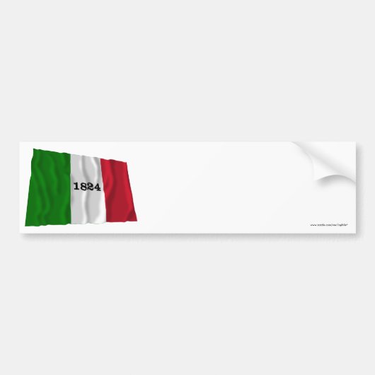 Alamo Flag Bumpersticker (Voorkant)
