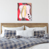 Alamo Gitaar 1 Canvas Afdruk (Insitu (Slaapkamer))