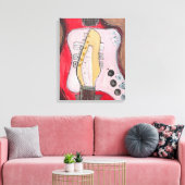 Alamo Gitaar 1 Canvas Afdruk (Insitu (Woonkamer))