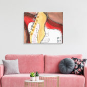 Alamo Gitaar 2 Canvas Afdruk (Insitu (Woonkamer))