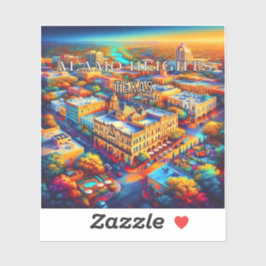 Alamo Heights Texas 3 inch Vinyl Sticker