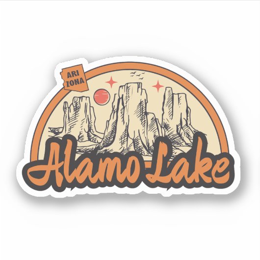 Alamo Lake, Arizona Sticker (Voorkant)