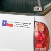Alamo Lucky Bumpersticker (Op Truck)