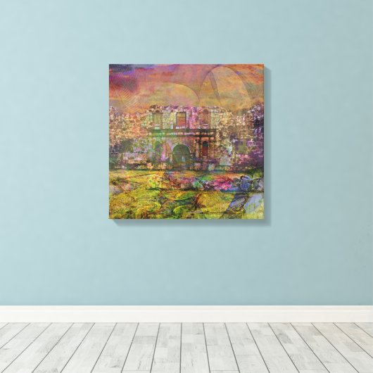 Alamo - Na de Herfst - Square Canvas Art (Insitu (Houten vloer))