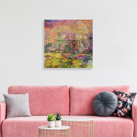 Alamo - Na de Herfst - Square Canvas Art Afdruk (Insitu (Woonkamer))