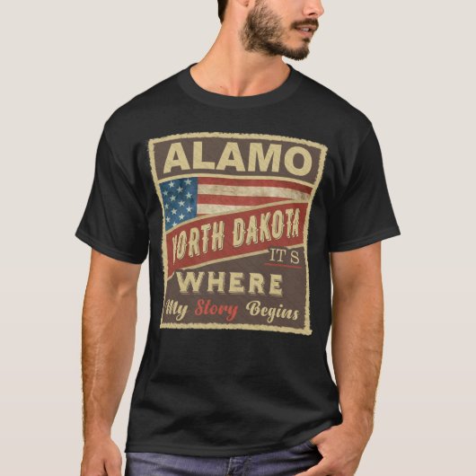 ALAMO, ND. Daar begint mijn verhaal T-shirt (Voorkant)