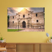 Alamo onder de rijzende zonnecanvaskunst canvas afdruk (Insitu (Woonkamer))