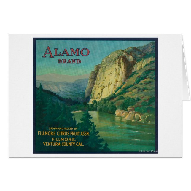 Alamo Oranje LabelFillmore, CA (Voorkant Horizontaal)